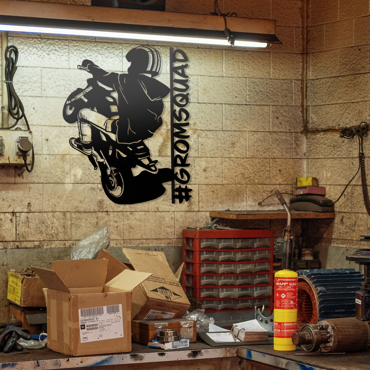 Mini Moto Mania - Personalized Metal Wall Art