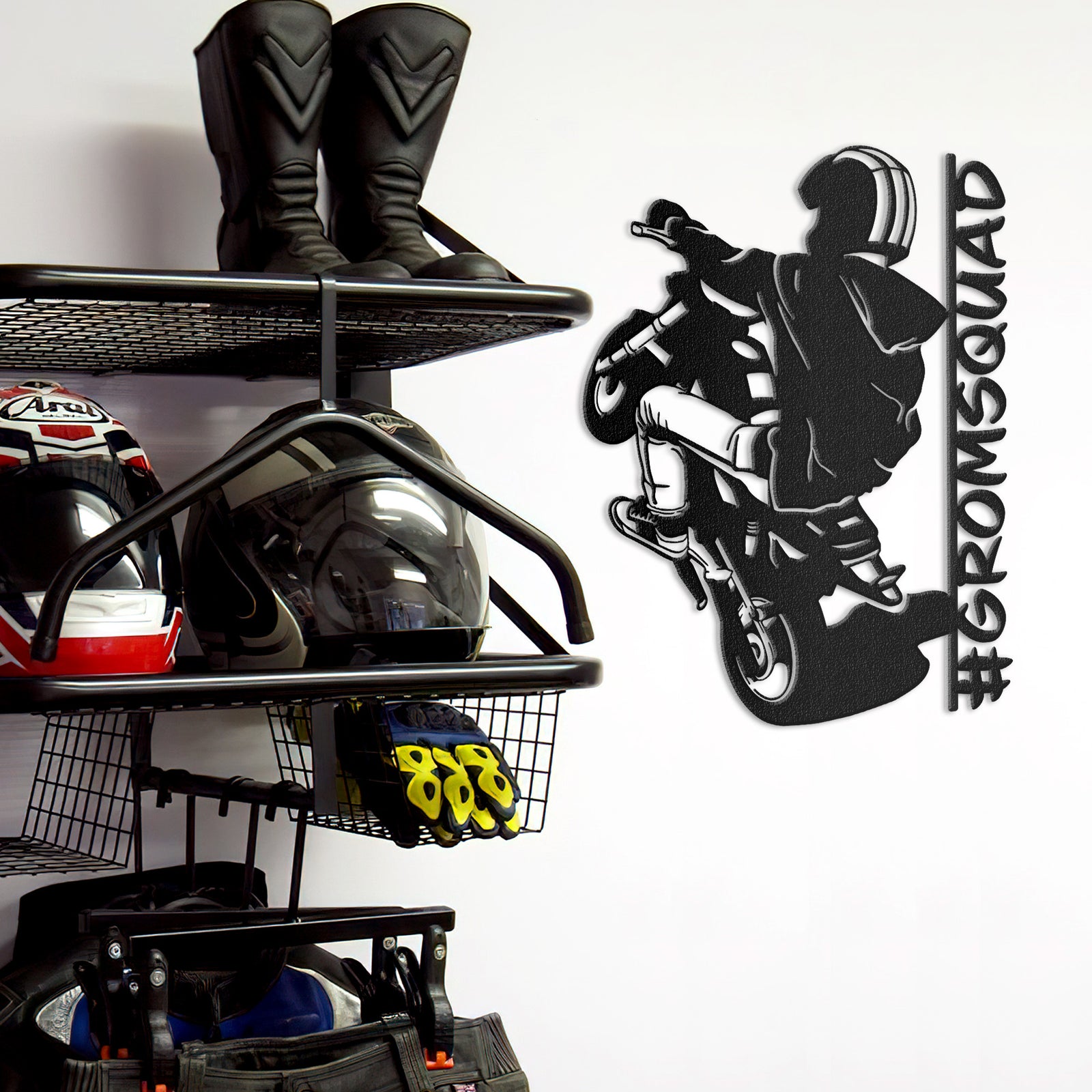 Mini Moto Mania - Personalized Metal Wall Art