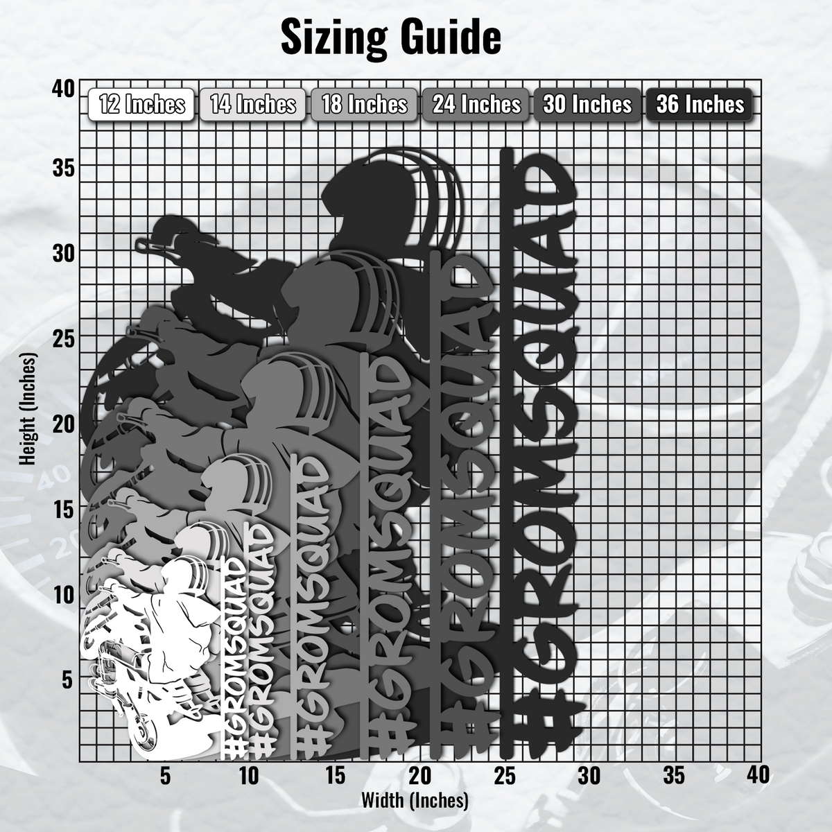 Mini Moto Mania - Personalized Metal Wall Art