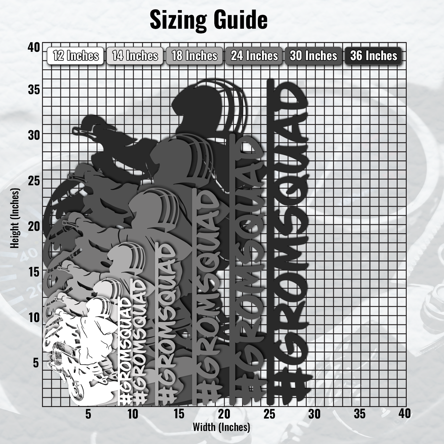 Mini Moto Mania - Personalized Metal Wall Art