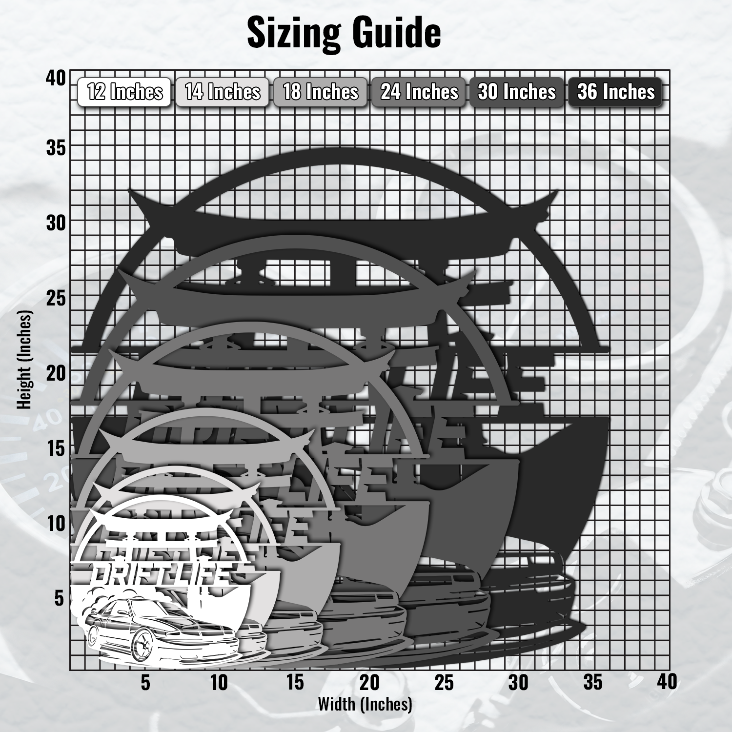 Torii Drifter - Personalized Metal Wall Art