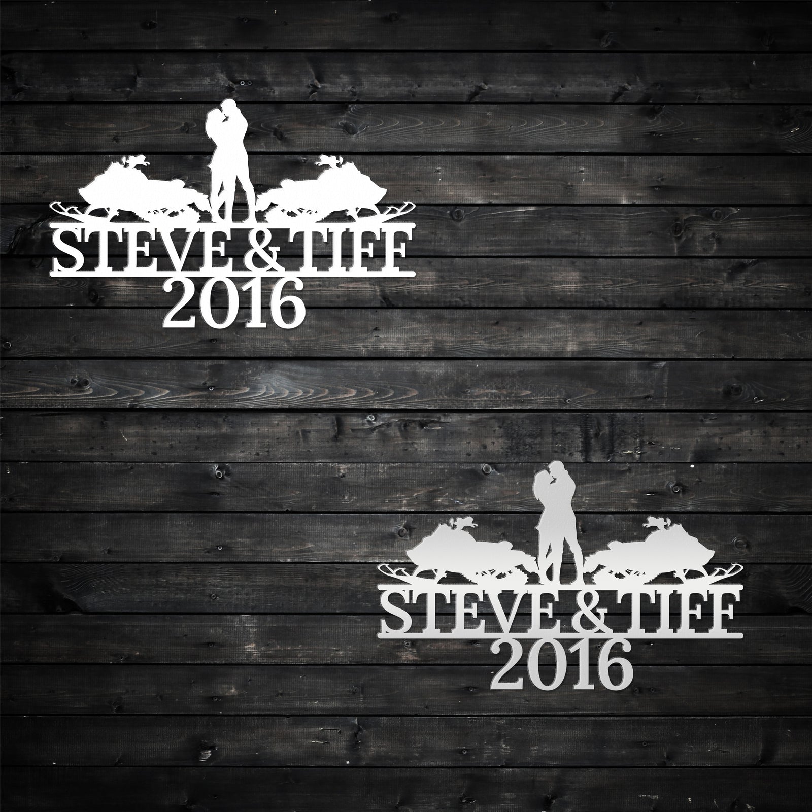 a picture of a wooden wall with the words steve and tite on it