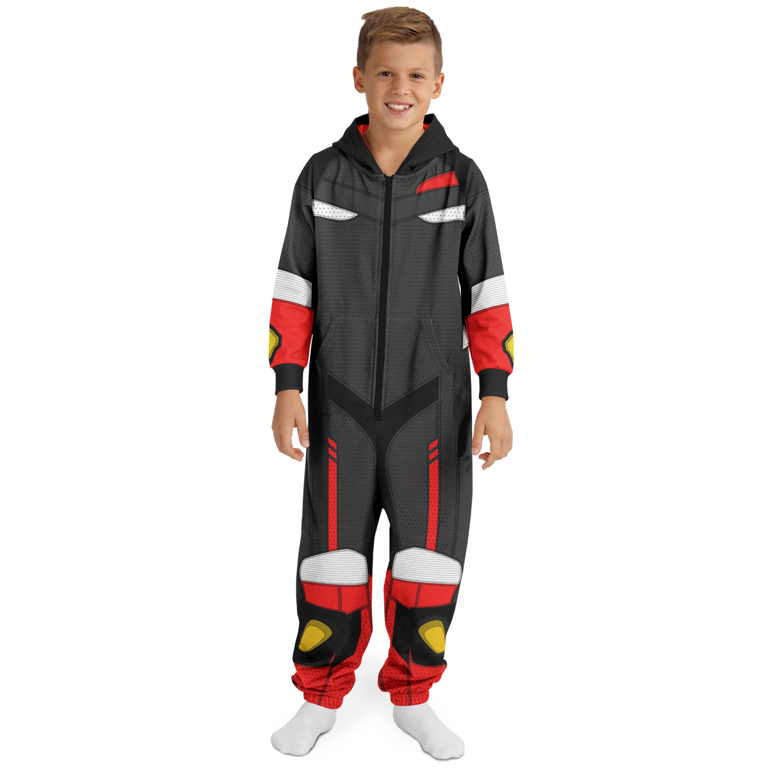Black and Red Super Sport Jumpsuit - Youth