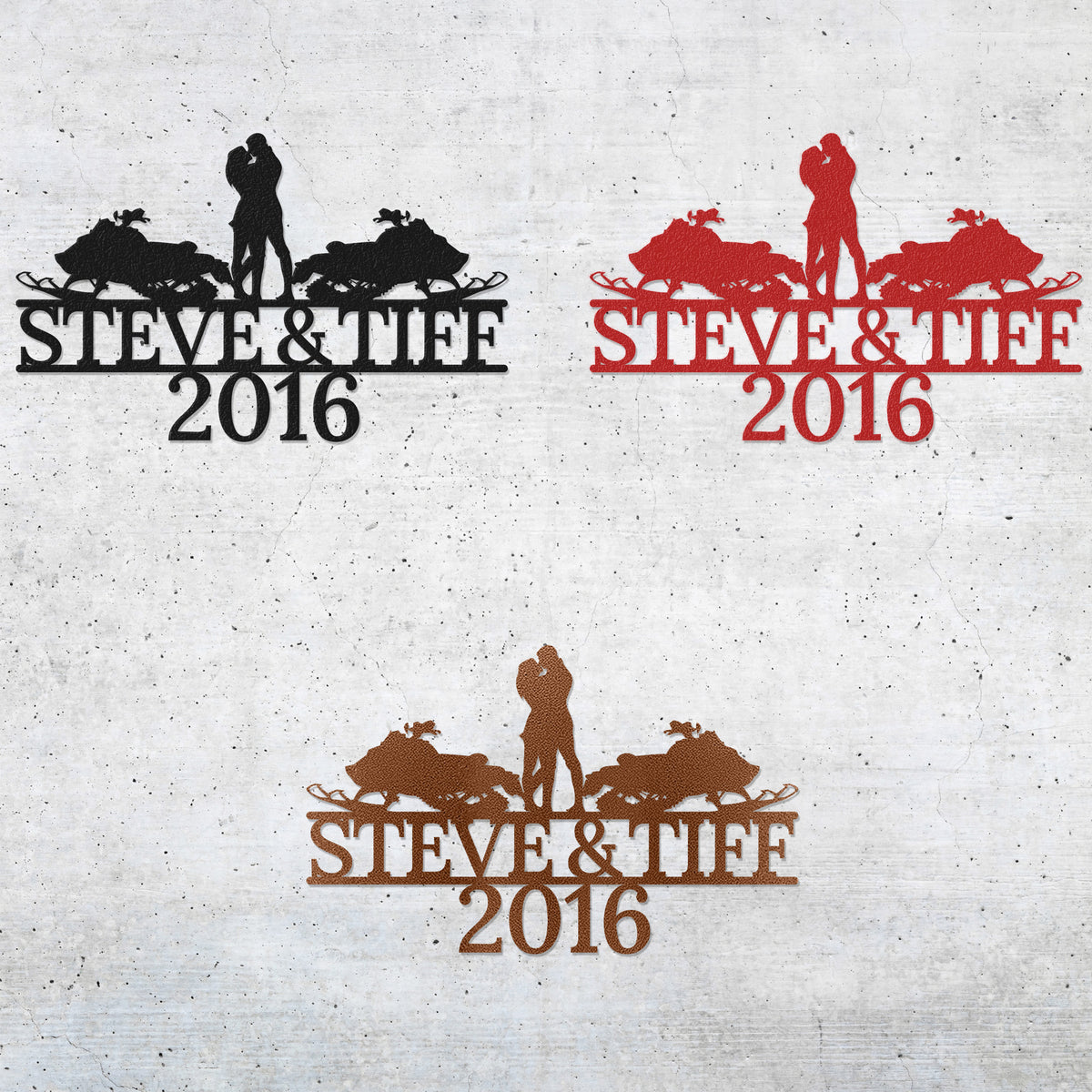 a couple of people standing next to each other