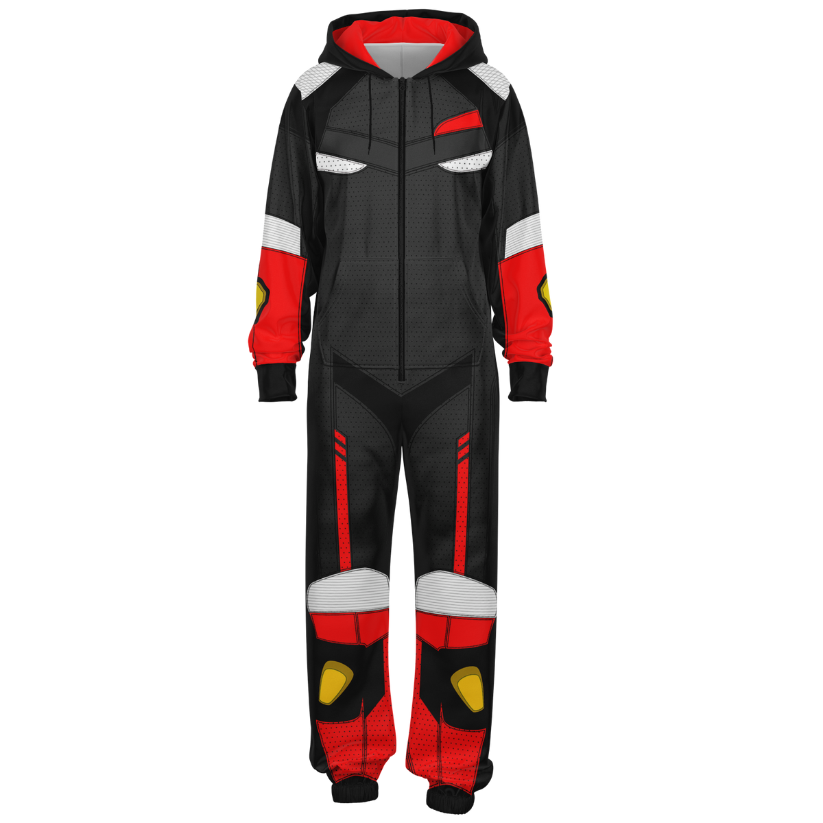 Black and Red Super Sport Jumpsuit - Adult