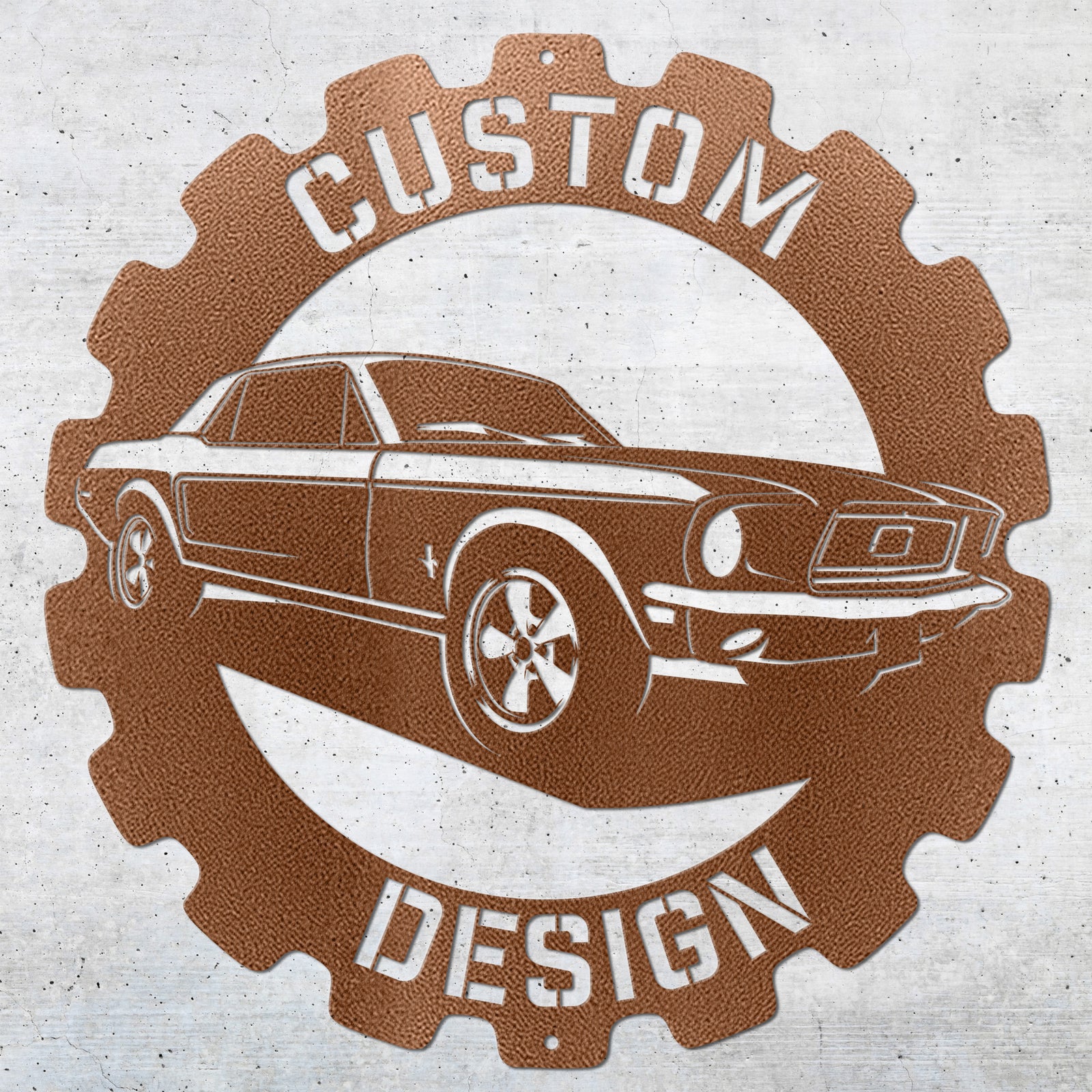 Custom Cog Personalized Metal Wall Art