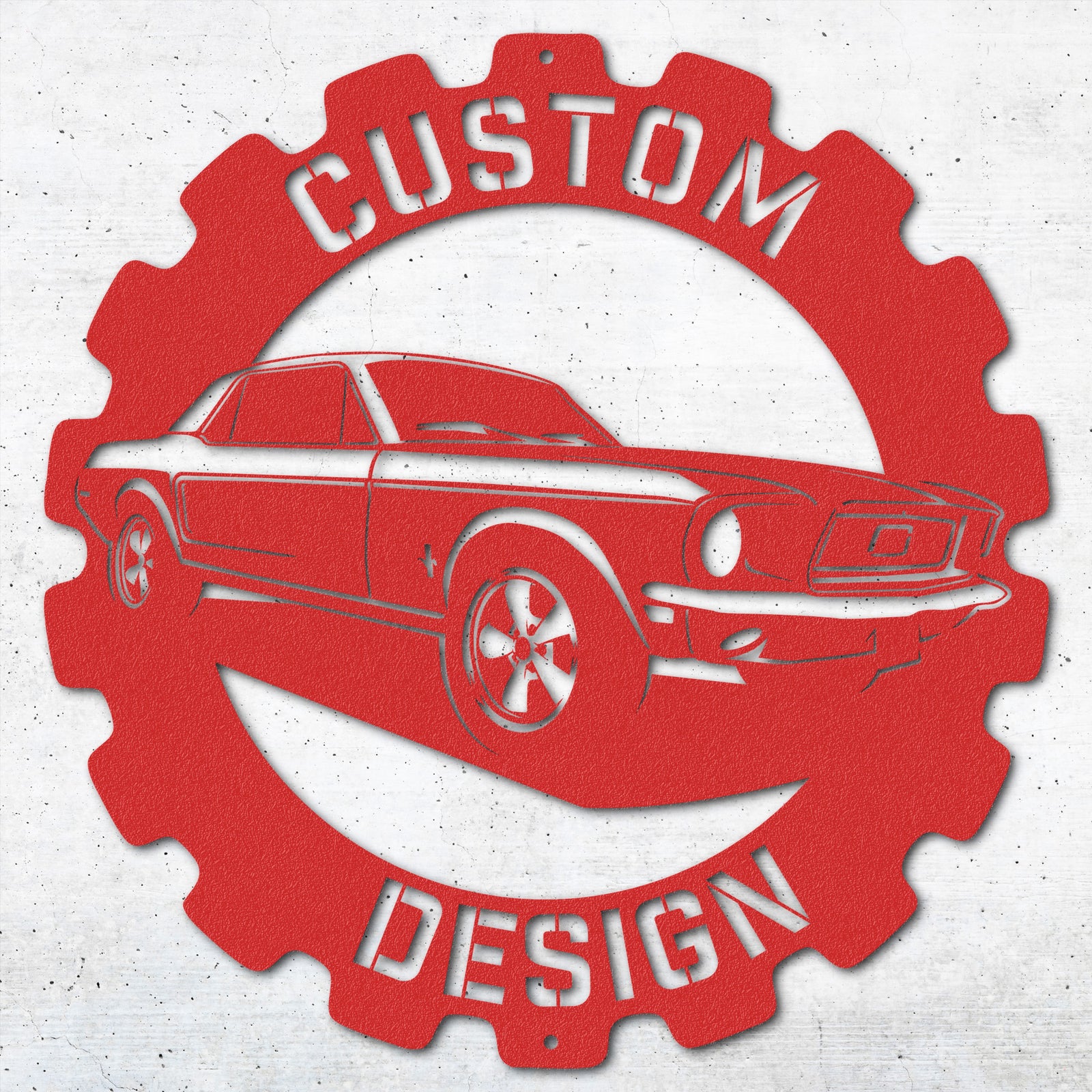 Custom Cog Personalized Metal Wall Art