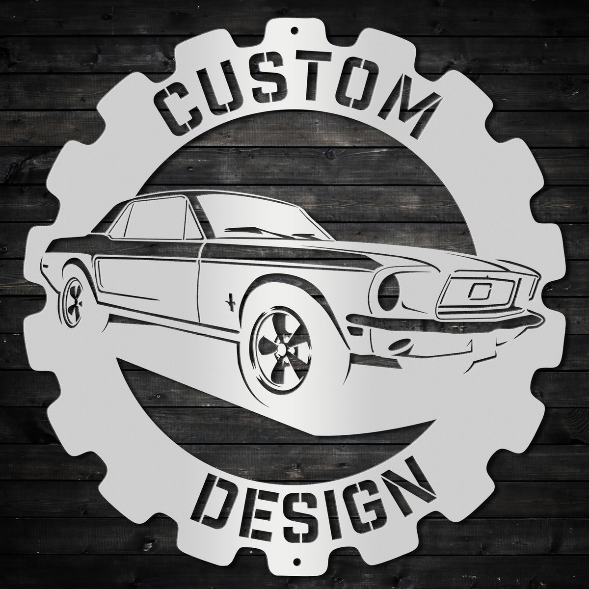 Custom Cog Personalized Metal Wall Art