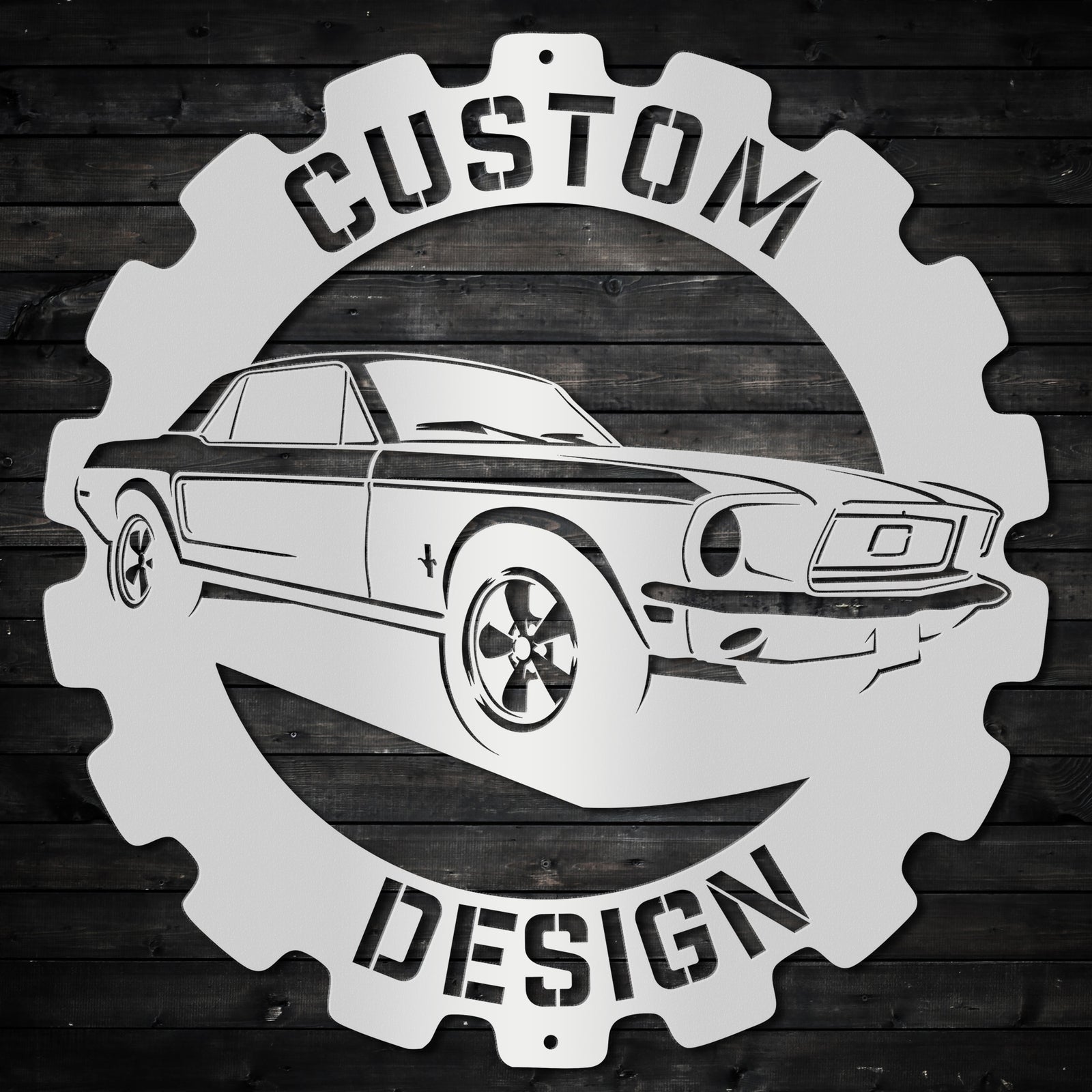 Custom Cog Personalized Metal Wall Art