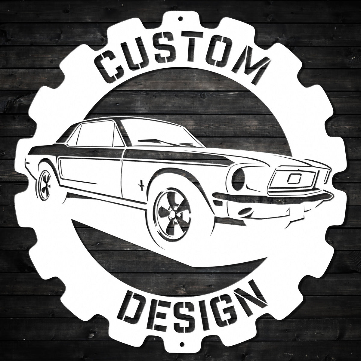 Custom Cog Personalized Metal Wall Art