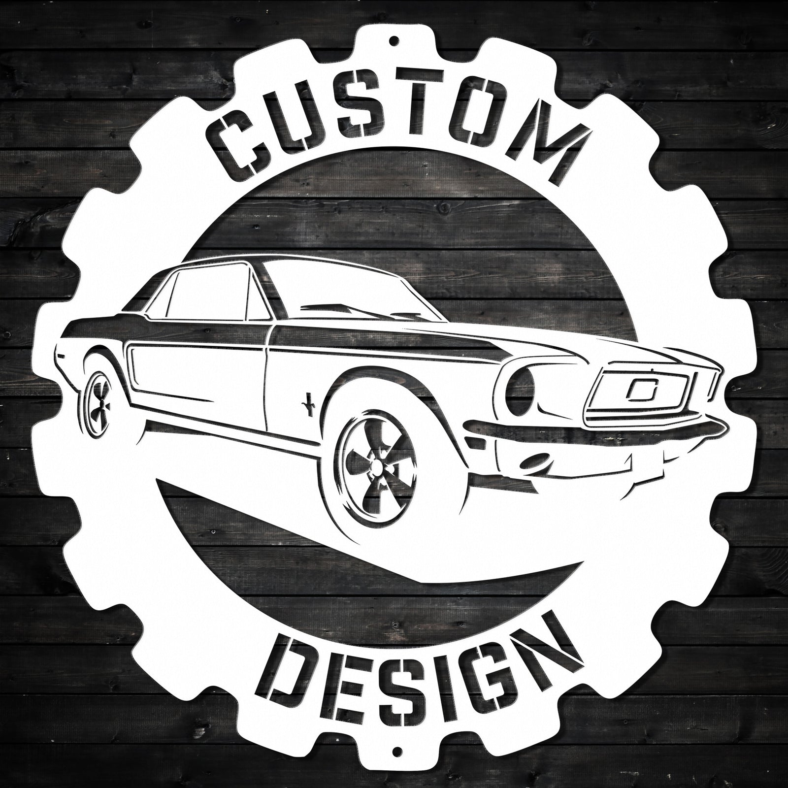 Custom Cog Personalized Metal Wall Art