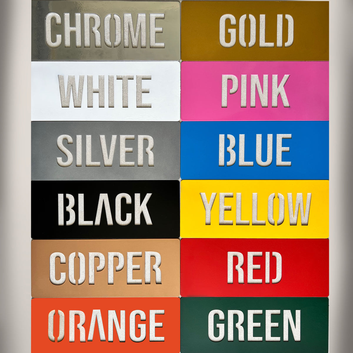 Turn Your Ride into Custom Metal Wall Art - 12 Colors