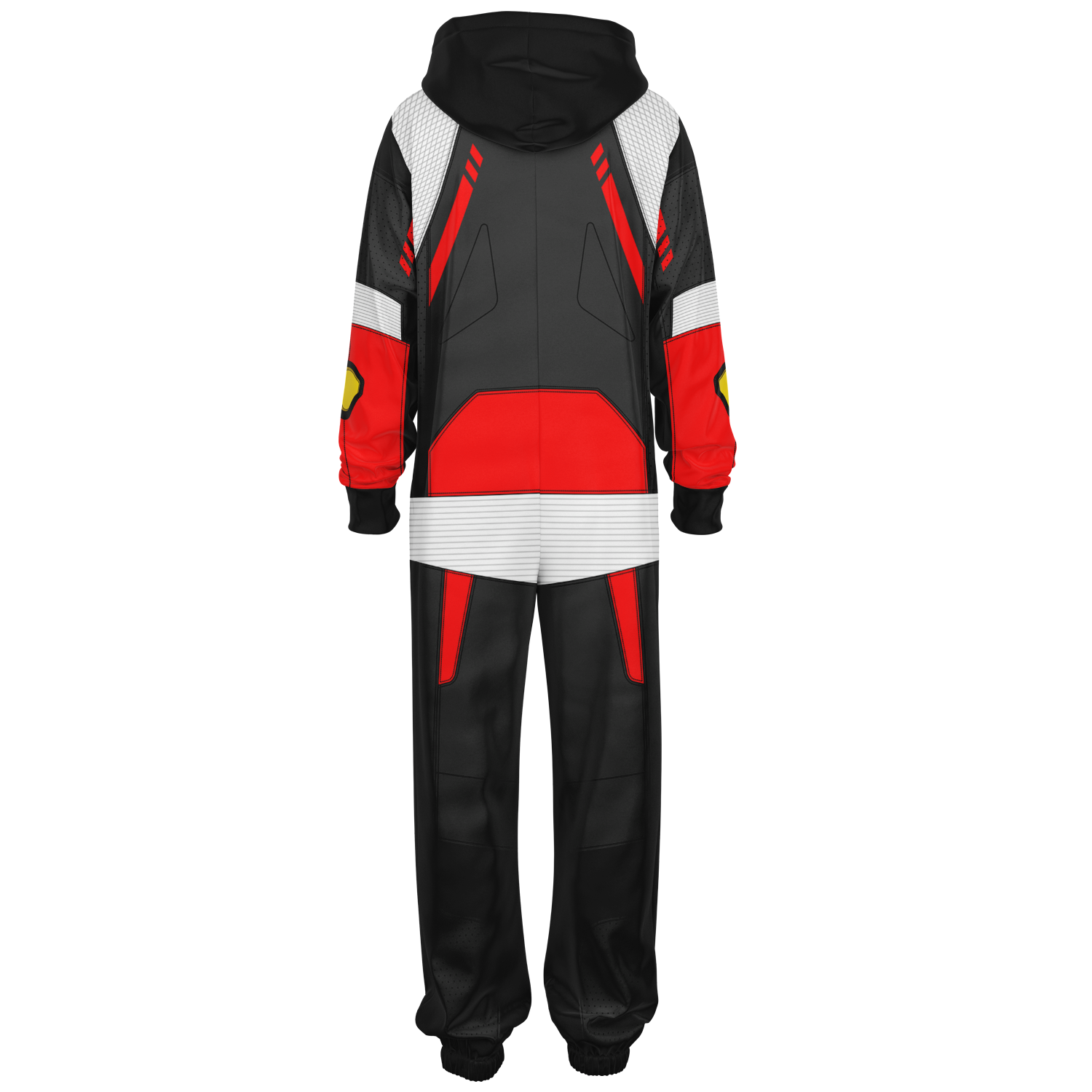 Black and Red Super Sport Jumpsuit - Adult