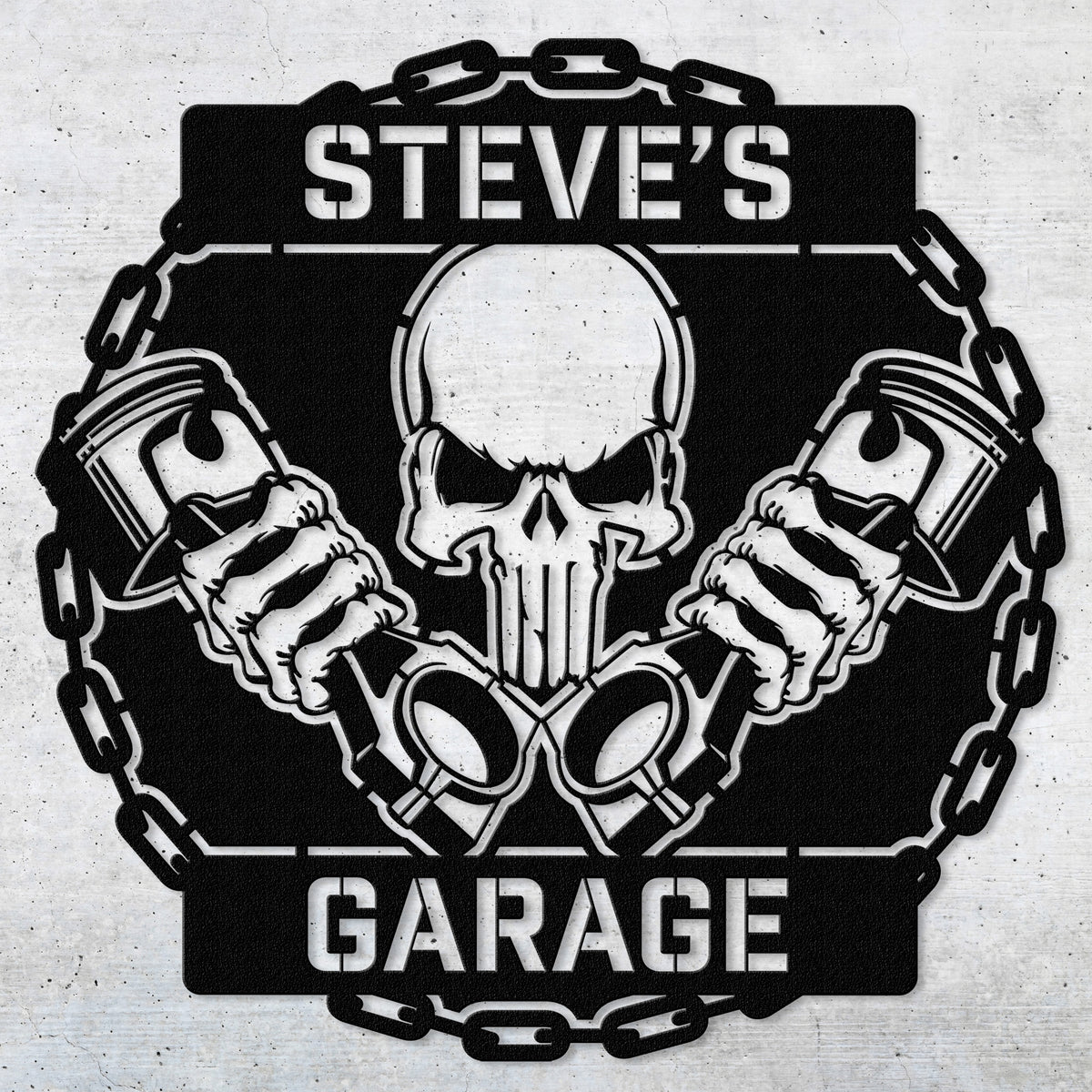 a black and white picture of a skull holding two beer mugs