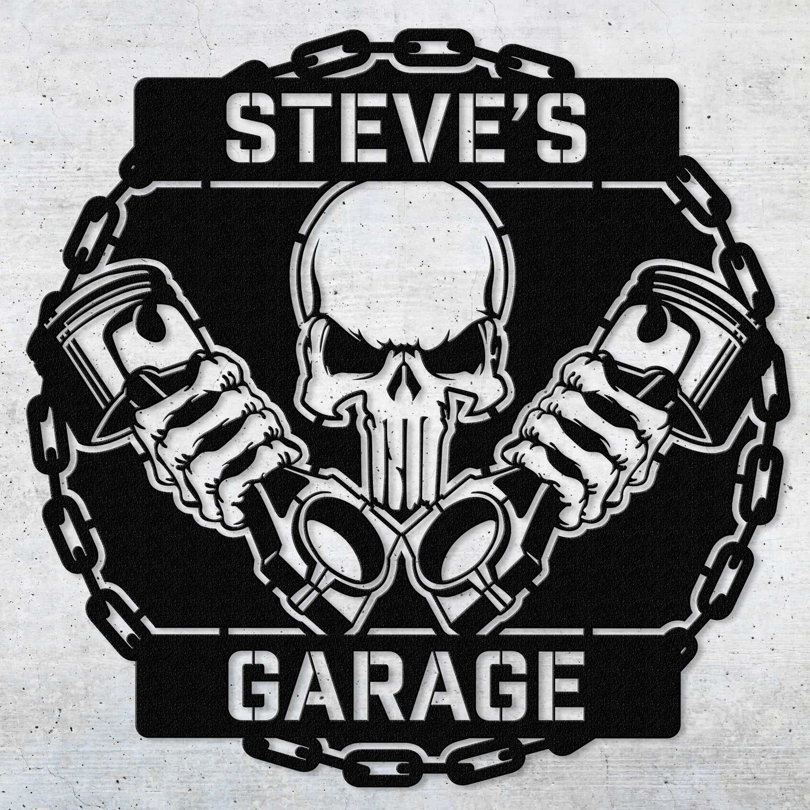 a black and white picture of a skull holding two beer mugs