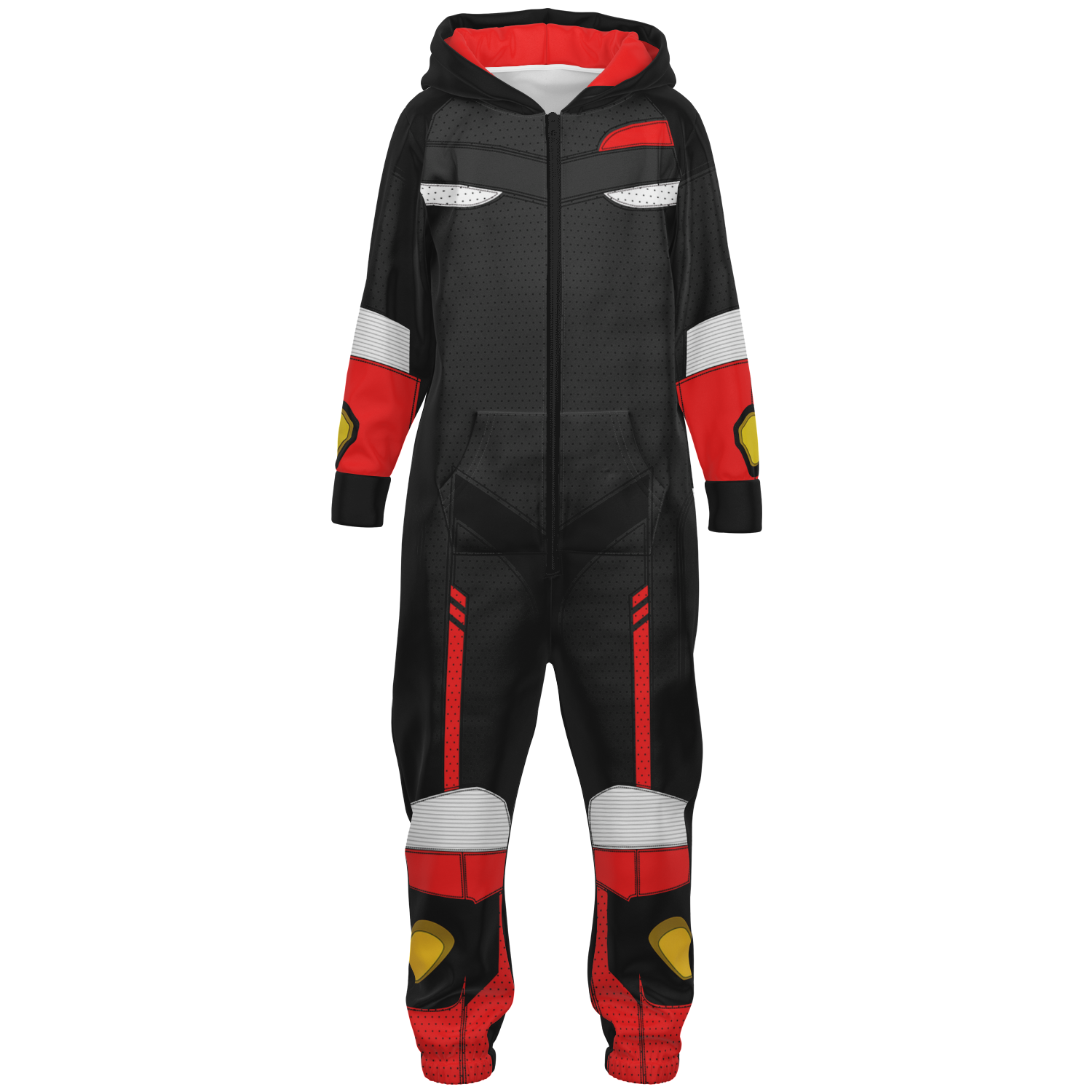 Black and Red Super Sport Jumpsuit - Youth