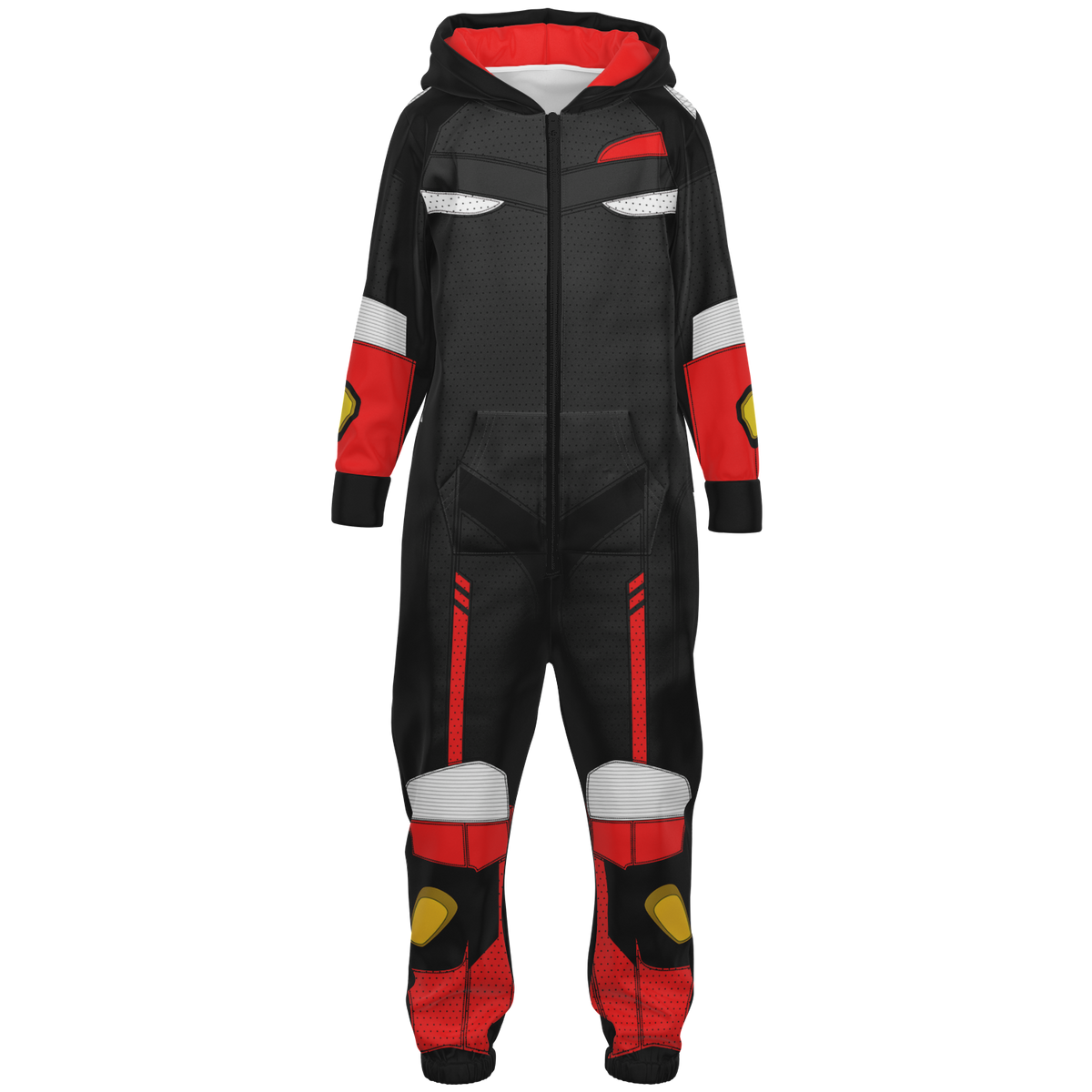 Black and Red Super Sport Jumpsuit - Kids