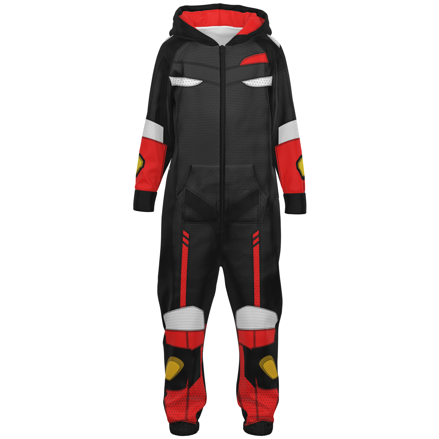 Black and Red Super Sport Jumpsuit - Kids