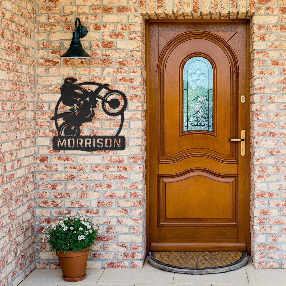 Dirtbike Wheelie - Personalized Metal Wall Art Metal Art - Throttle Mania